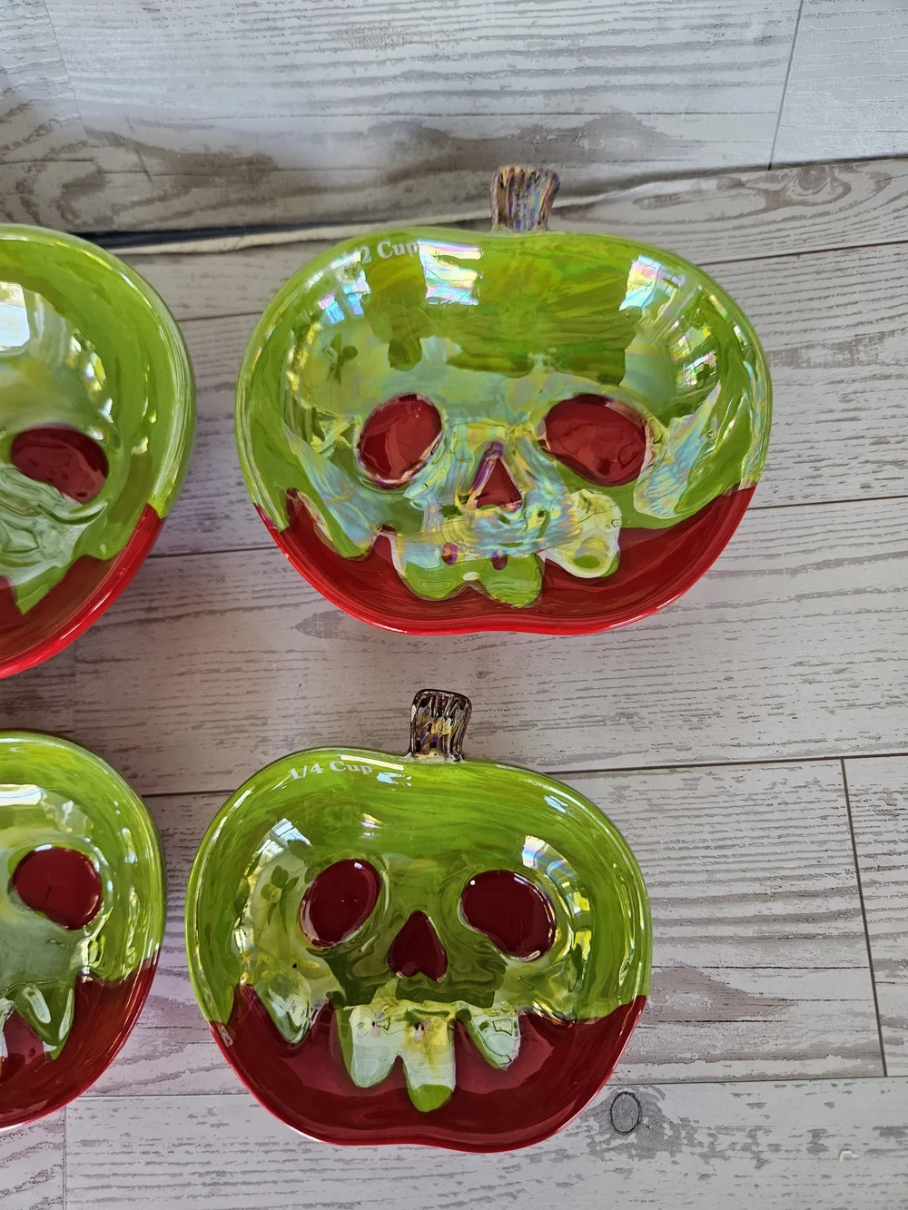 Disney Green and Red Poison Apple Measuring Cups - Set of 4